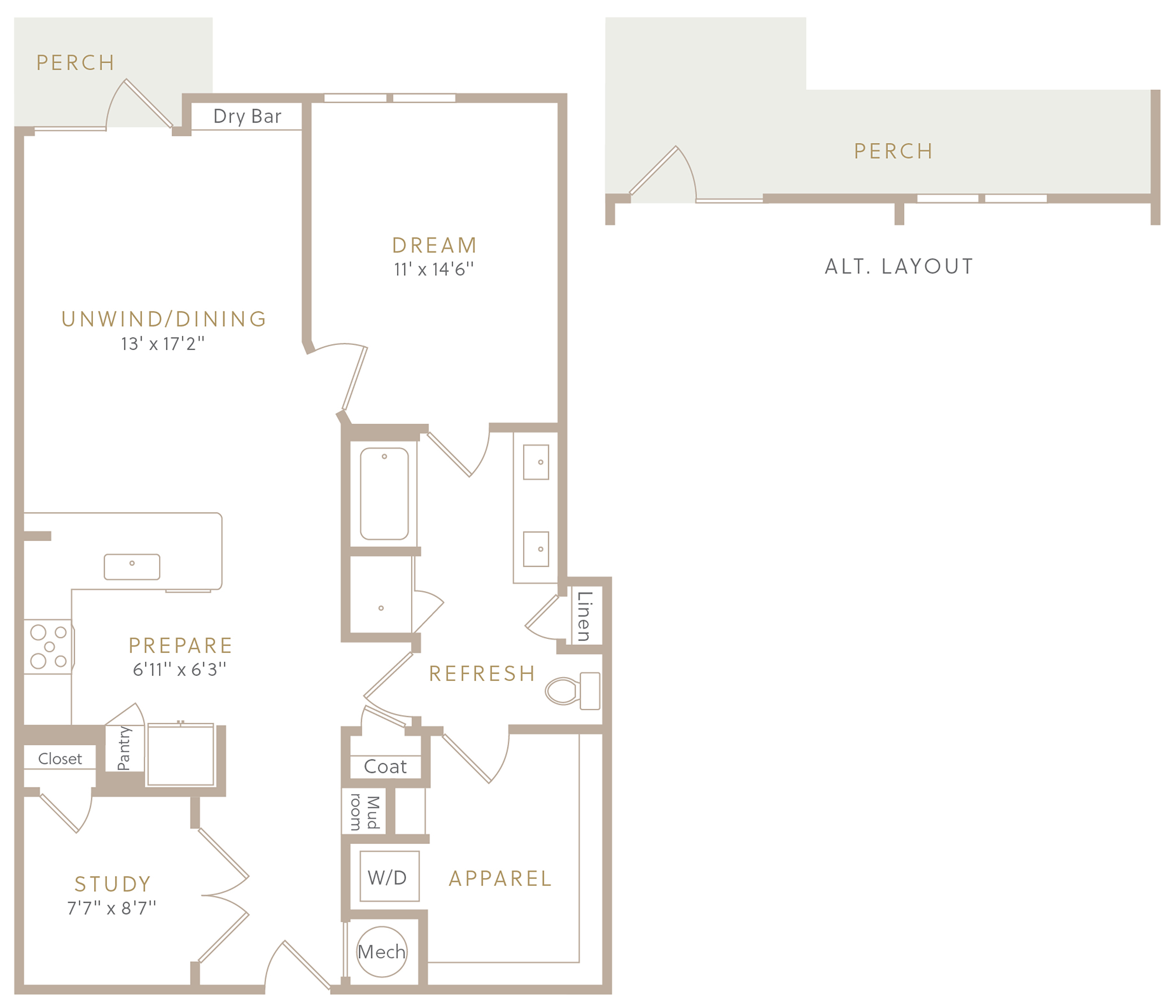 A5 +Study floor plan